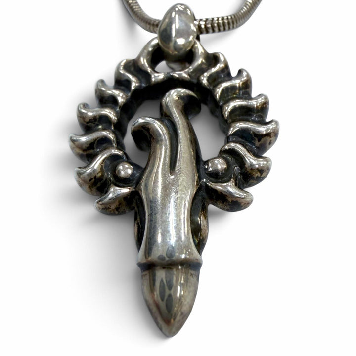 Great LONE ONES Necklace Thunderbird Pendant Snake Chain Silver 925 mens S