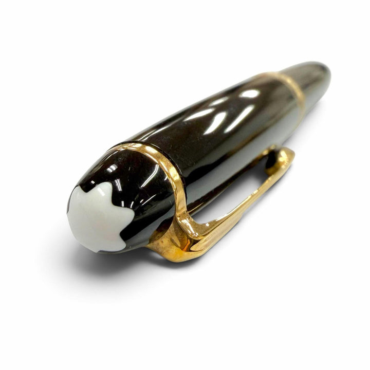Great MONTBLANC Ballpoint pen Meisterstück Classic White Star Twist Type black