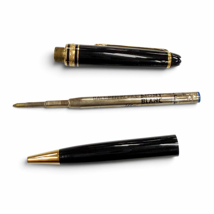 Great MONTBLANC Ballpoint pen Meisterstück Classic White Star Twist Type black