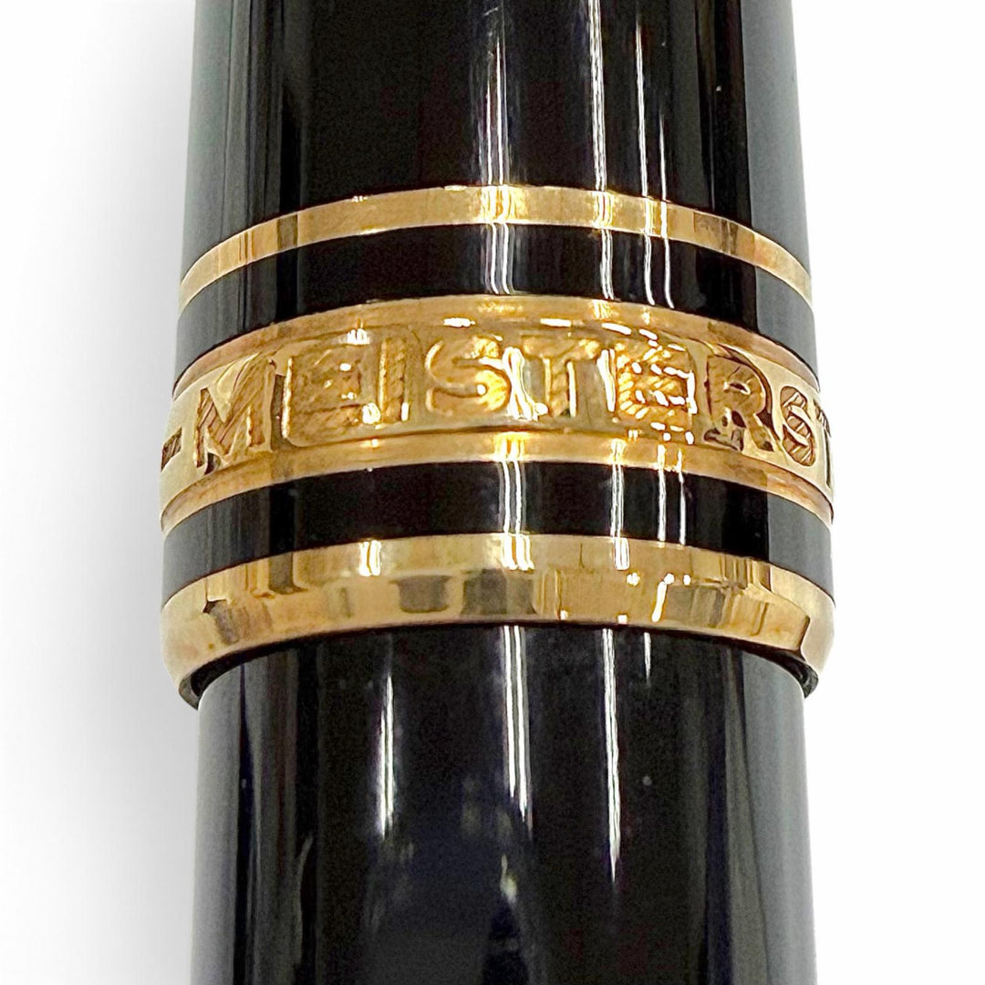Great MONTBLANC Ballpoint pen Meisterstück Classic White Star Twist Type black