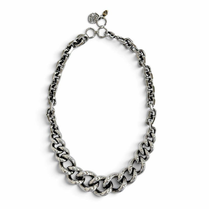 Great Alexander McQueen Necklace Short Chain Necklace With skull Silver mens