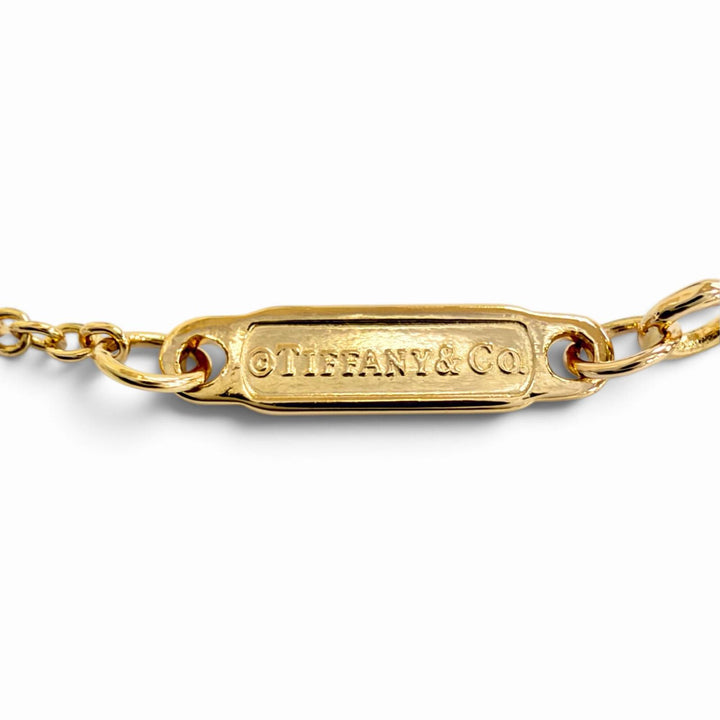 Excellent TIFFANY&Co. T Smile Mini Necklace 750(PG) Pink gold AU750 Women