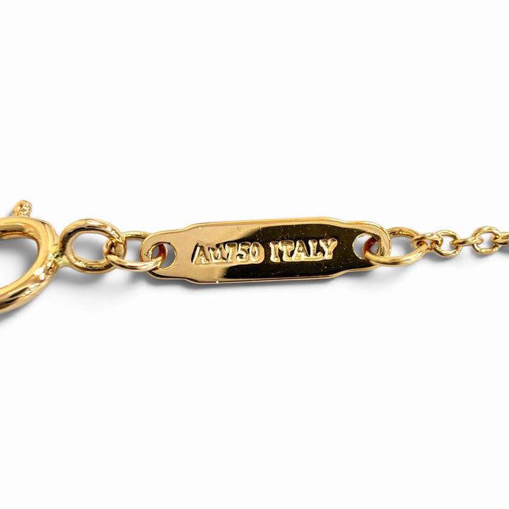 Excellent TIFFANY&Co. T Smile Mini Necklace 750(PG) Pink gold AU750 Women