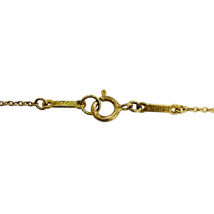 Excellent TIFFANY&Co. Necklace Bird Cross Pendant Yellow Gold 750 Women