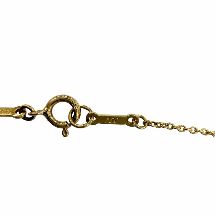 Excellent TIFFANY&Co. Necklace Bird Cross Pendant Yellow Gold 750 Women