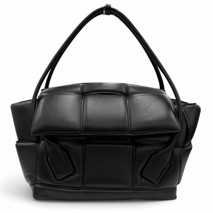 Great BOTTEGAVENETA Handbag Padded Large Arco Handbag black leather Women 573400