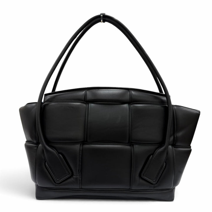 Great BOTTEGAVENETA Handbag Padded Large Arco Handbag black leather Women 573400