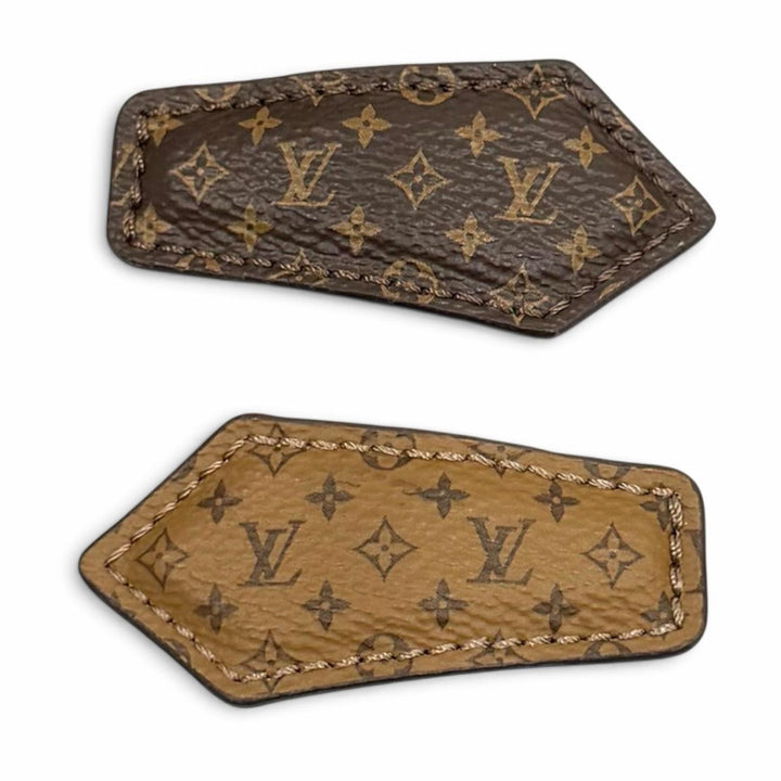 Excellent LOUIS VUITTON Valletta Set 2 Barrette LV Backstage Mini Brown M02185