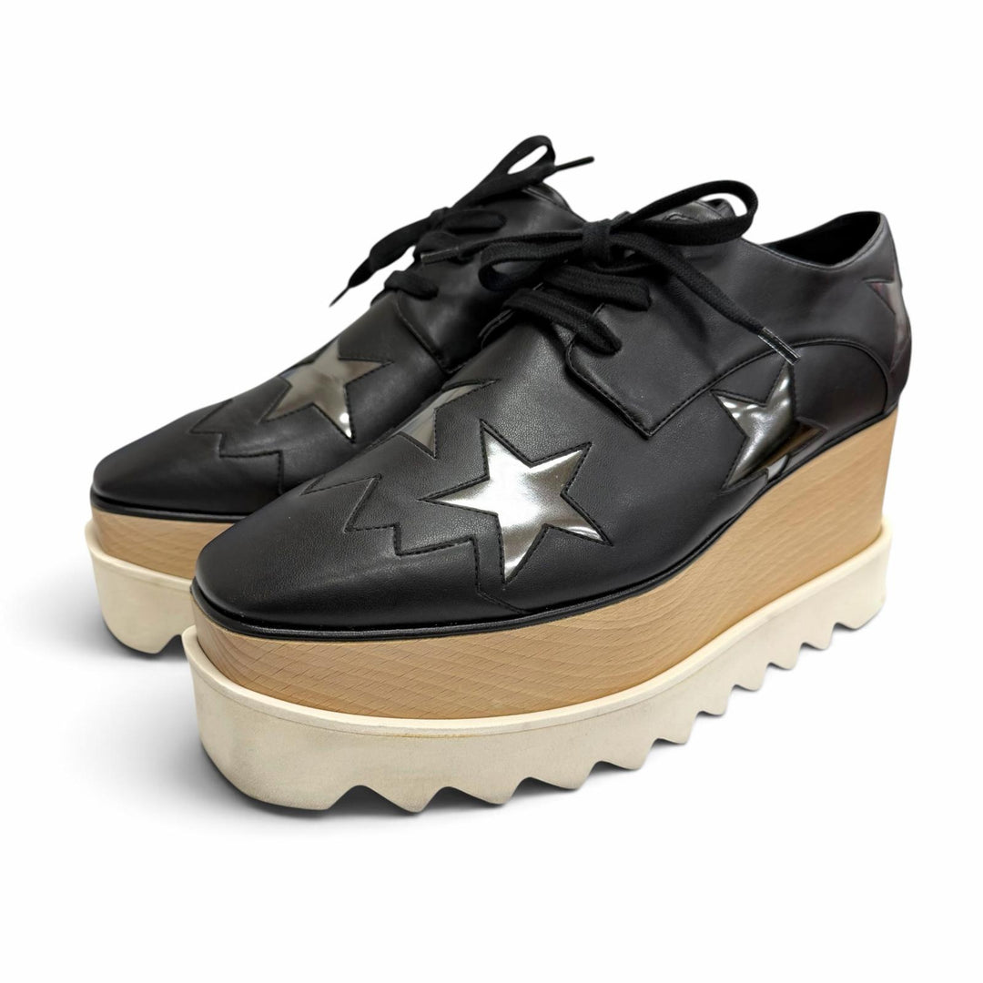 Great Stella McCartney sneakers ELYSE Platform Star Thick Sole black 36.5 363998