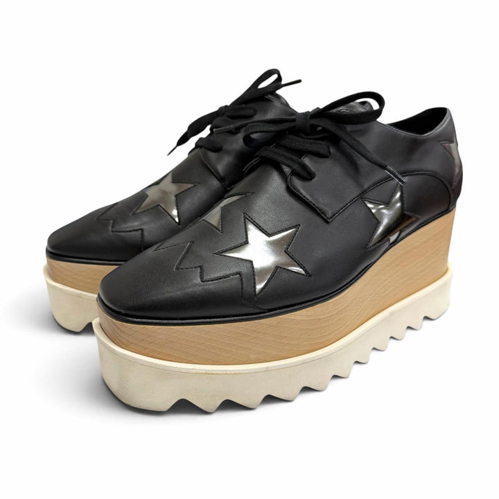 Great Stella McCartney sneakers ELYSE Platform Star Thick Sole black 36.5 363998