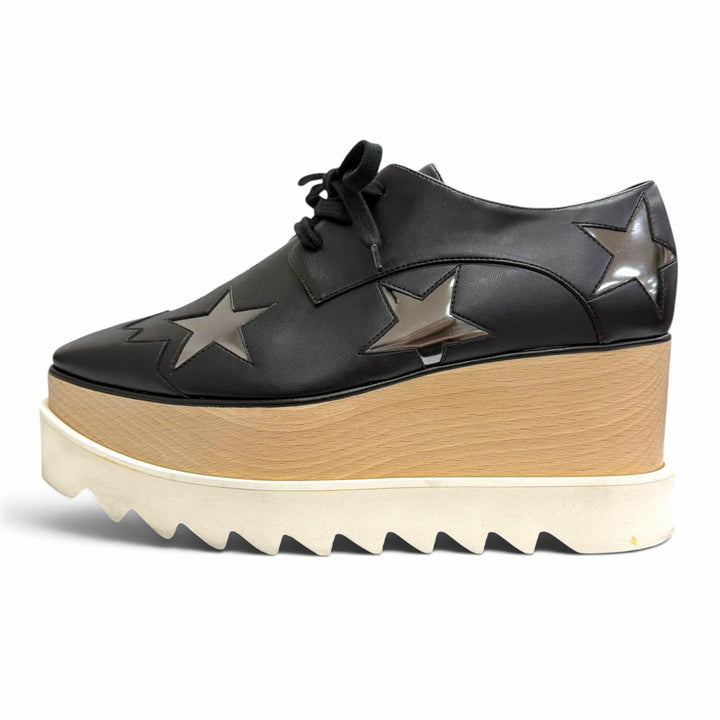 Great Stella McCartney sneakers ELYSE Platform Star Thick Sole black 36.5 363998