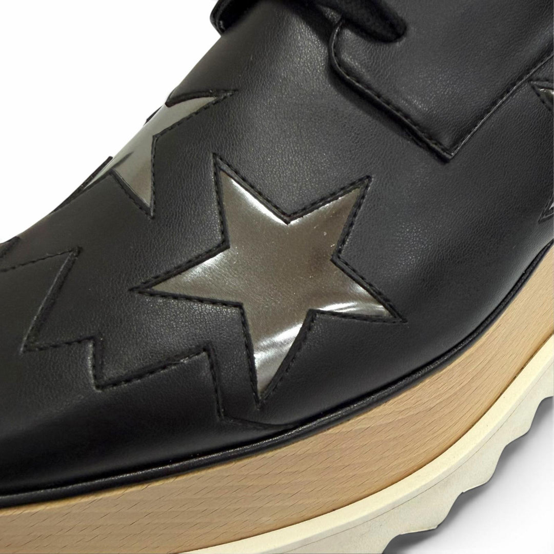Great Stella McCartney sneakers ELYSE Platform Star Thick Sole black 36.5 363998