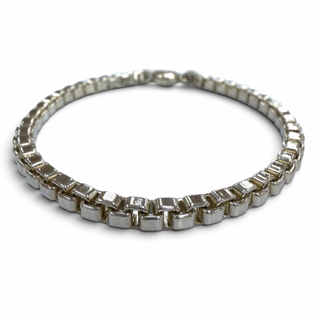 Great TIFFANY&Co. bracelet Venetian Chain Silver 925 mens