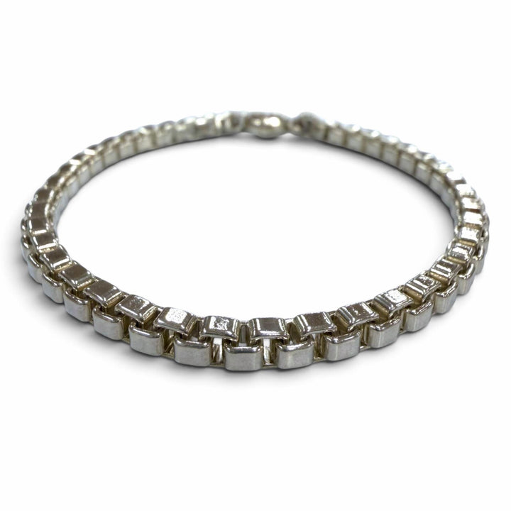 Great TIFFANY&Co. bracelet Venetian Chain Silver 925 mens