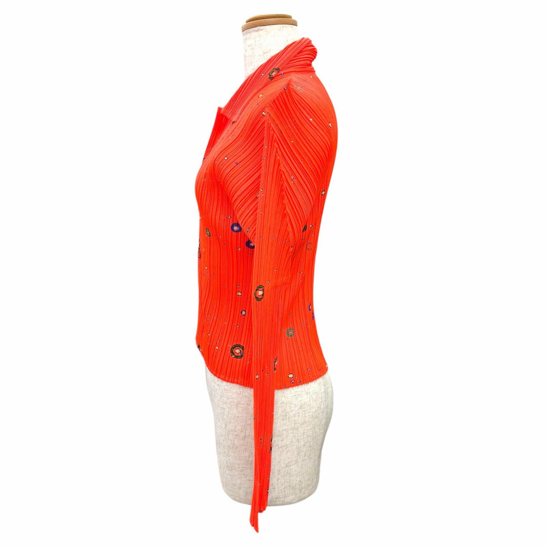 Excellent PLEATS PLEASE 横尾忠則 Long sleeve shirt Space design 3 PP02-JJ101
