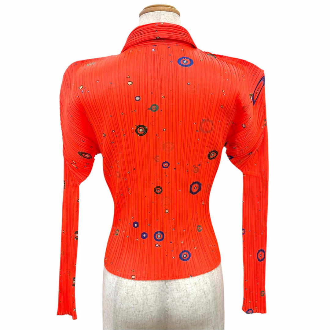 Excellent PLEATS PLEASE 横尾忠則 Long sleeve shirt Space design 3 PP02-JJ101