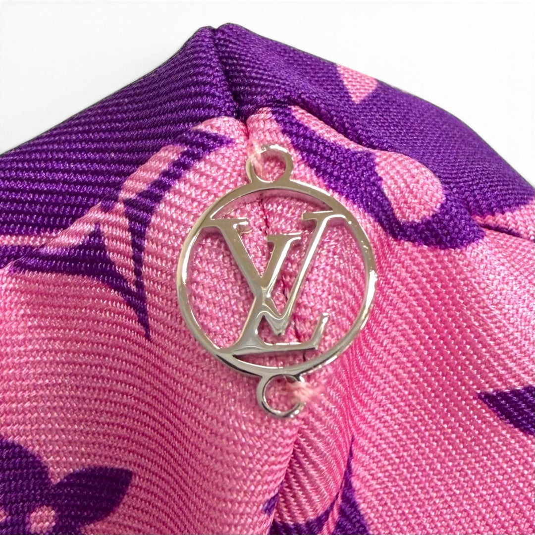 Excellent LOUIS VUITTON LV Circle Monogram Scrunchie 2-Piece Set MP3098