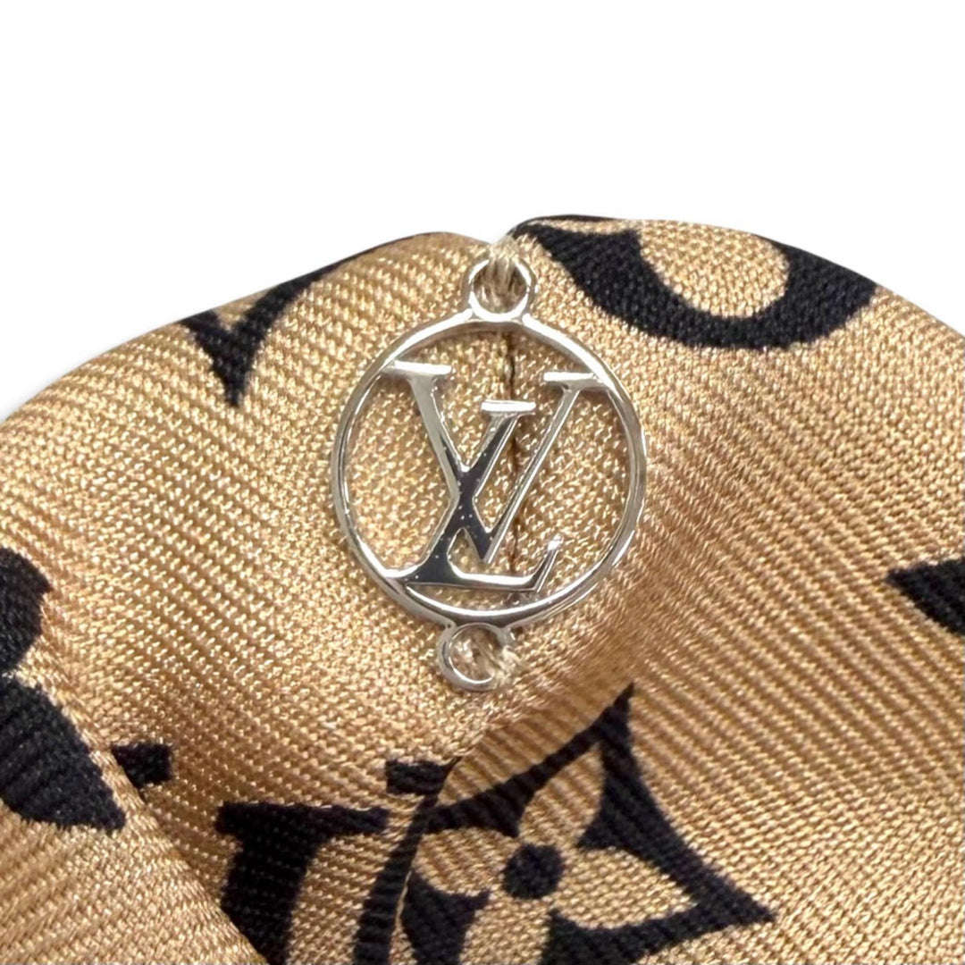 Excellent LOUIS VUITTON LV Circle Monogram Scrunchie 2-Piece Set MP3098