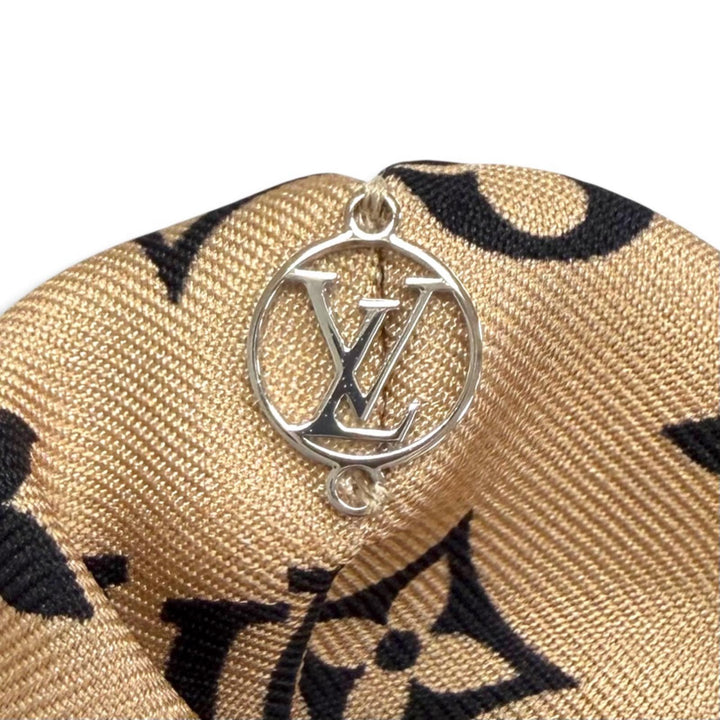 Excellent LOUIS VUITTON LV Circle Monogram Scrunchie 2-Piece Set MP3098