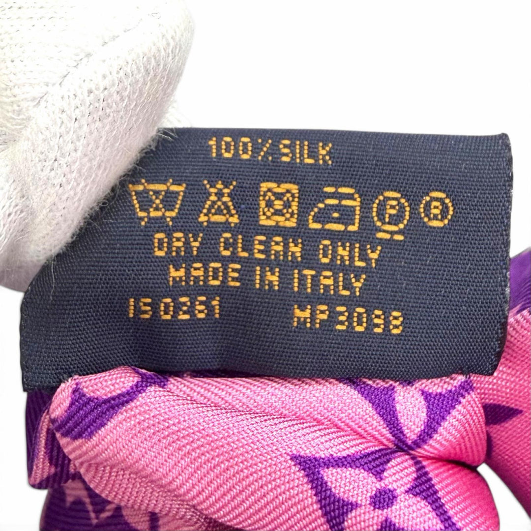 Excellent LOUIS VUITTON LV Circle Monogram Scrunchie 2-Piece Set MP3098