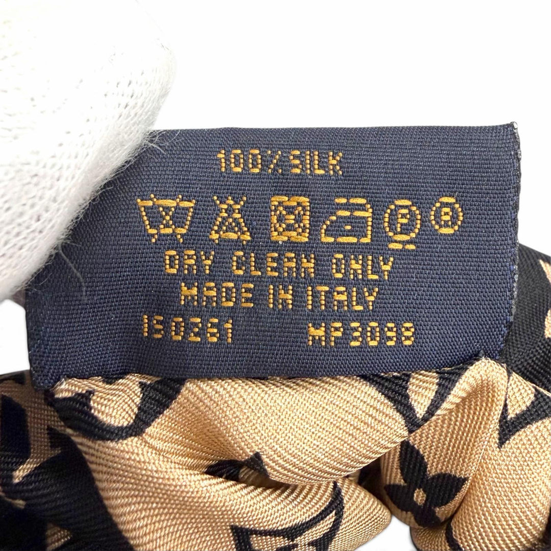 Excellent LOUIS VUITTON LV Circle Monogram Scrunchie 2-Piece Set MP3098