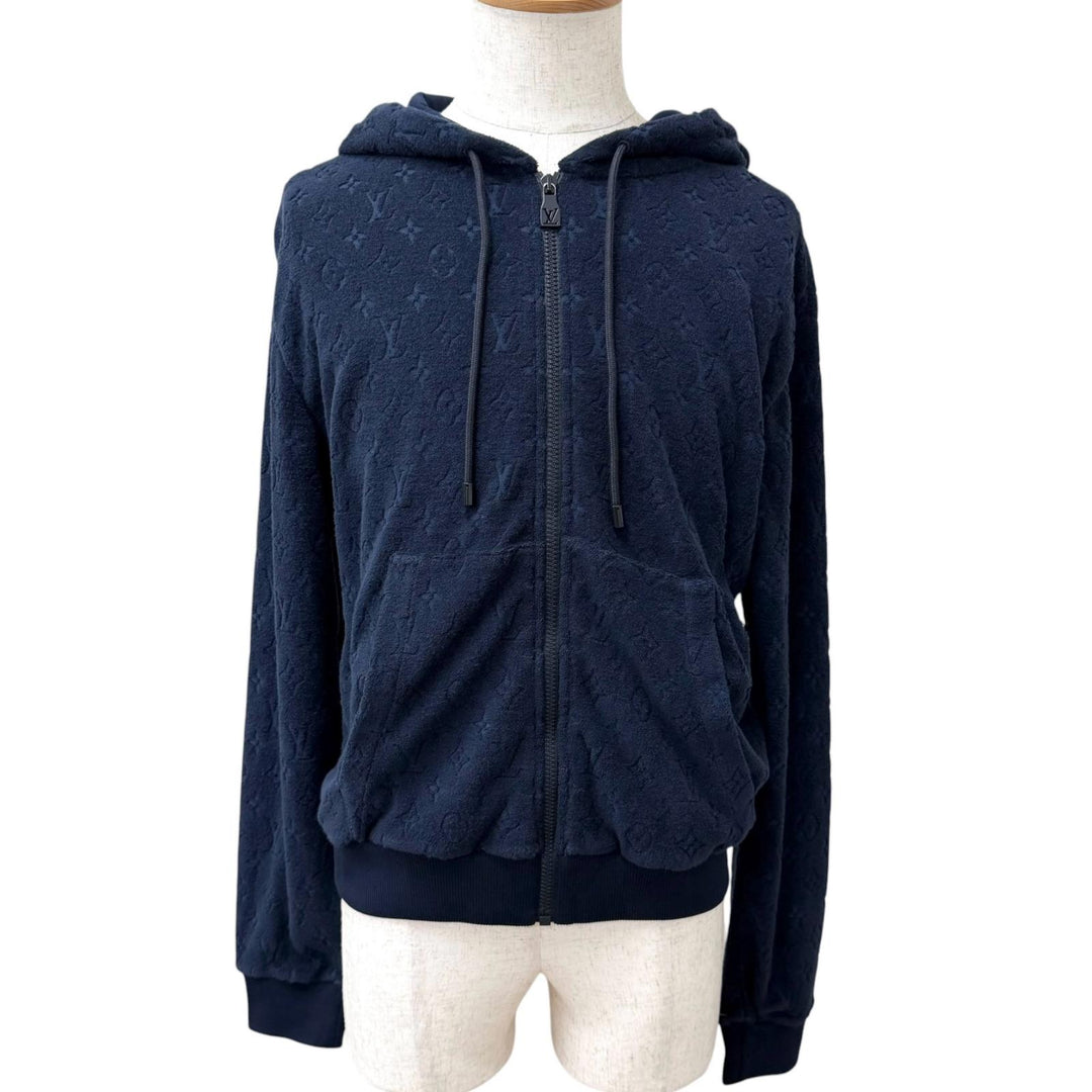 Excellent LOUIS VUITTON hoodie Monogram French Terry Zip Through Hoodie
