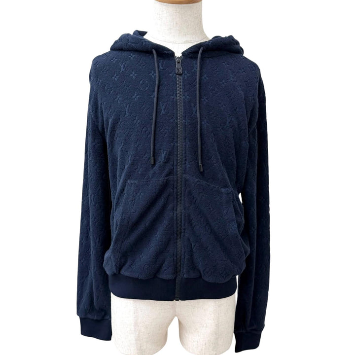 Excellent LOUIS VUITTON hoodie Monogram French Terry Zip Through Hoodie