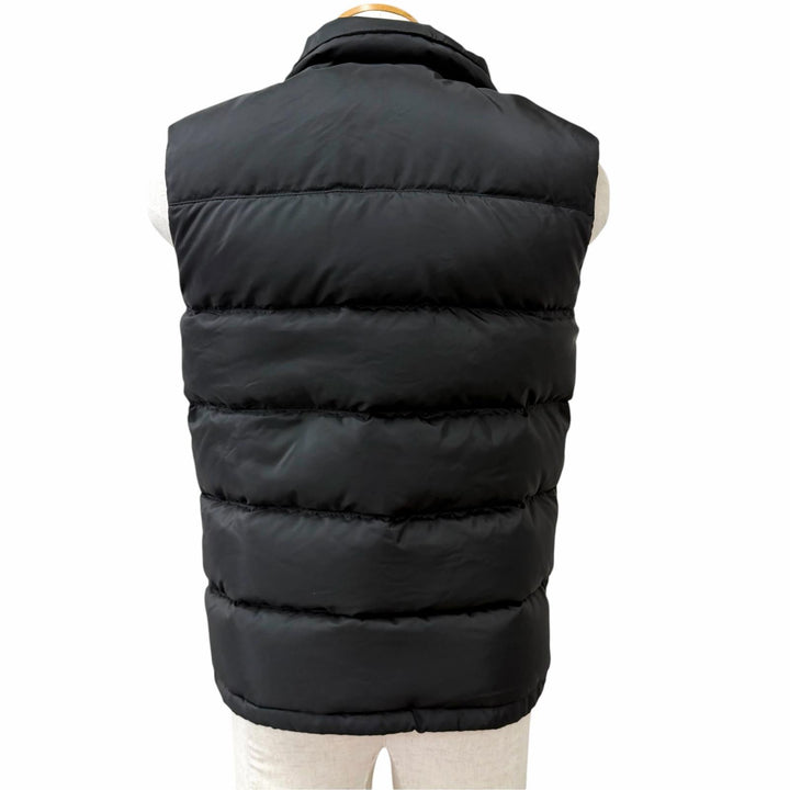 Excellent PRADA Down vest triangle logo triangle plate black
