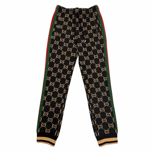 Pristine GUCCI Pants Webline GG Cotton Jersey Jogger Pants for Jogging XS 695976