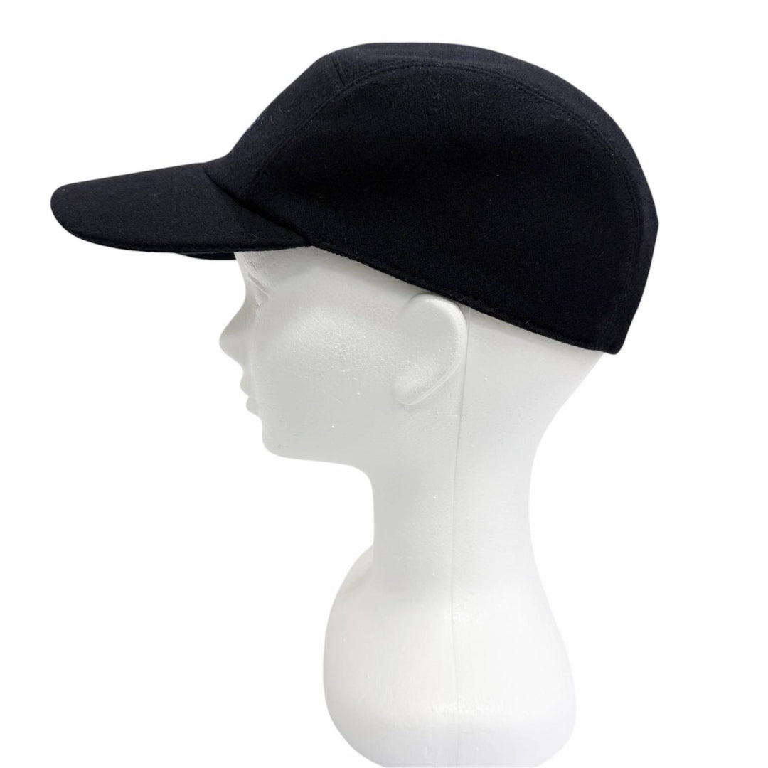 Great HERMES cap Nevada Cheval au Trait Navy cashmere mens