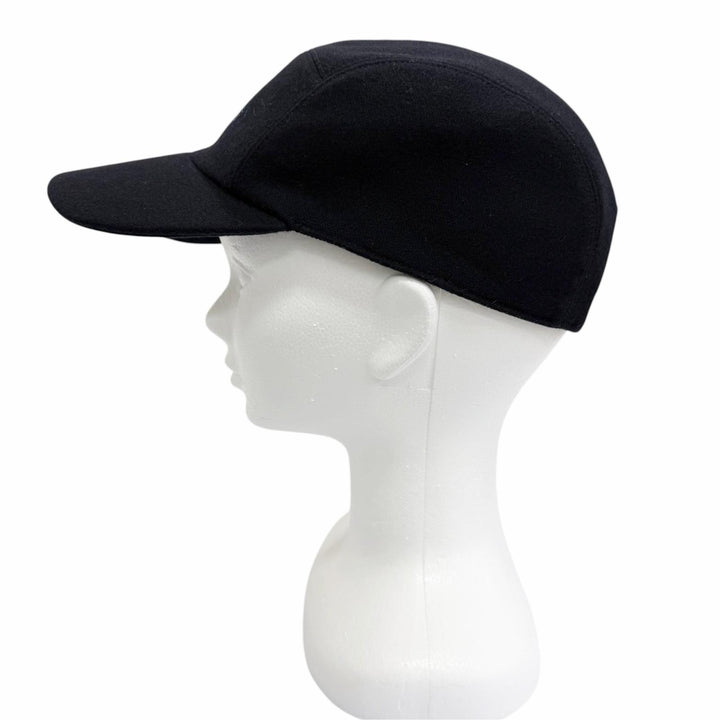 Great HERMES cap Nevada Cheval au Trait Navy cashmere mens