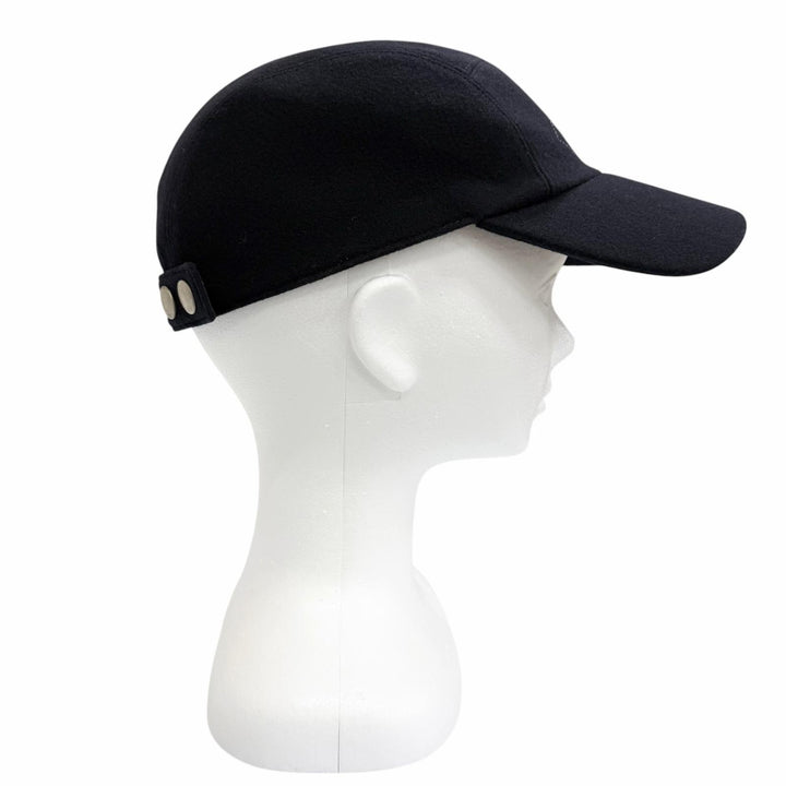 Great HERMES cap Nevada Cheval au Trait Navy cashmere mens
