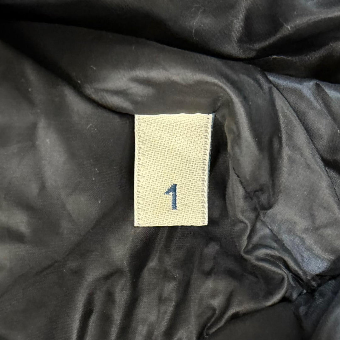 Great MONCLER GENIUS 2 Down jacket JOELE Tie-dye Pattern Large Logo Patch Navy 1