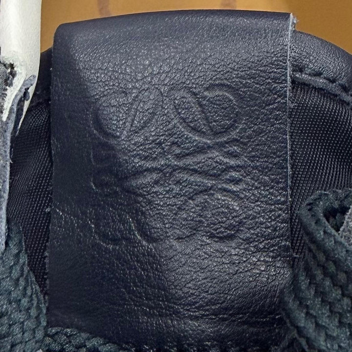 Excellent LOEWE sneakers flow runner Anagram logo lace-up Navy Nylon 39 592411