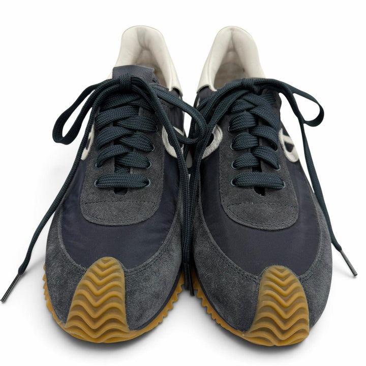Excellent LOEWE sneakers flow runner Anagram logo lace-up Navy Nylon 39 592411