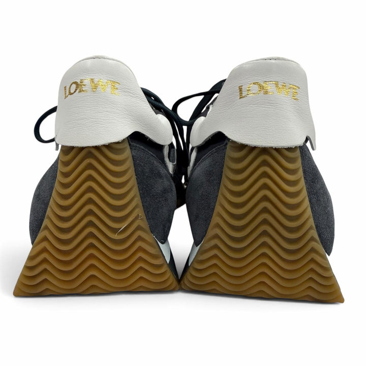 Excellent LOEWE sneakers flow runner Anagram logo lace-up Navy Nylon 39 592411