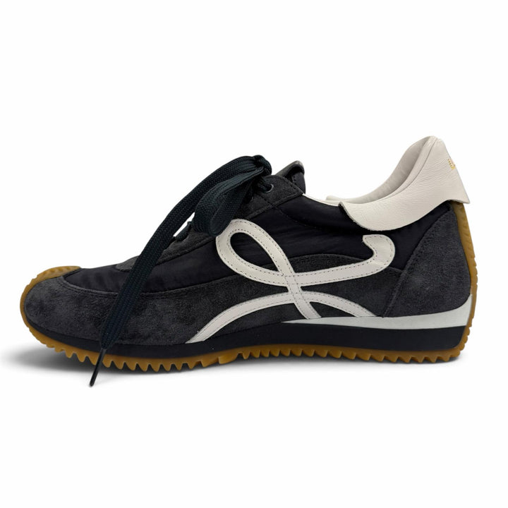 Excellent LOEWE sneakers flow runner Anagram logo lace-up Navy Nylon 39 592411