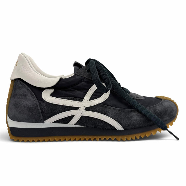 Excellent LOEWE sneakers flow runner Anagram logo lace-up Navy Nylon 39 592411