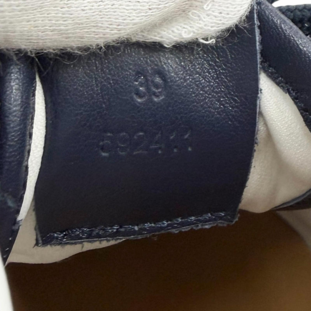Excellent LOEWE sneakers flow runner Anagram logo lace-up Navy Nylon 39 592411