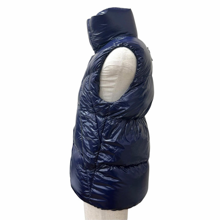 Excellent MONCLER GRENOBLE Down vest BERZIN GILET Logo patch Navy Nylon mens 0