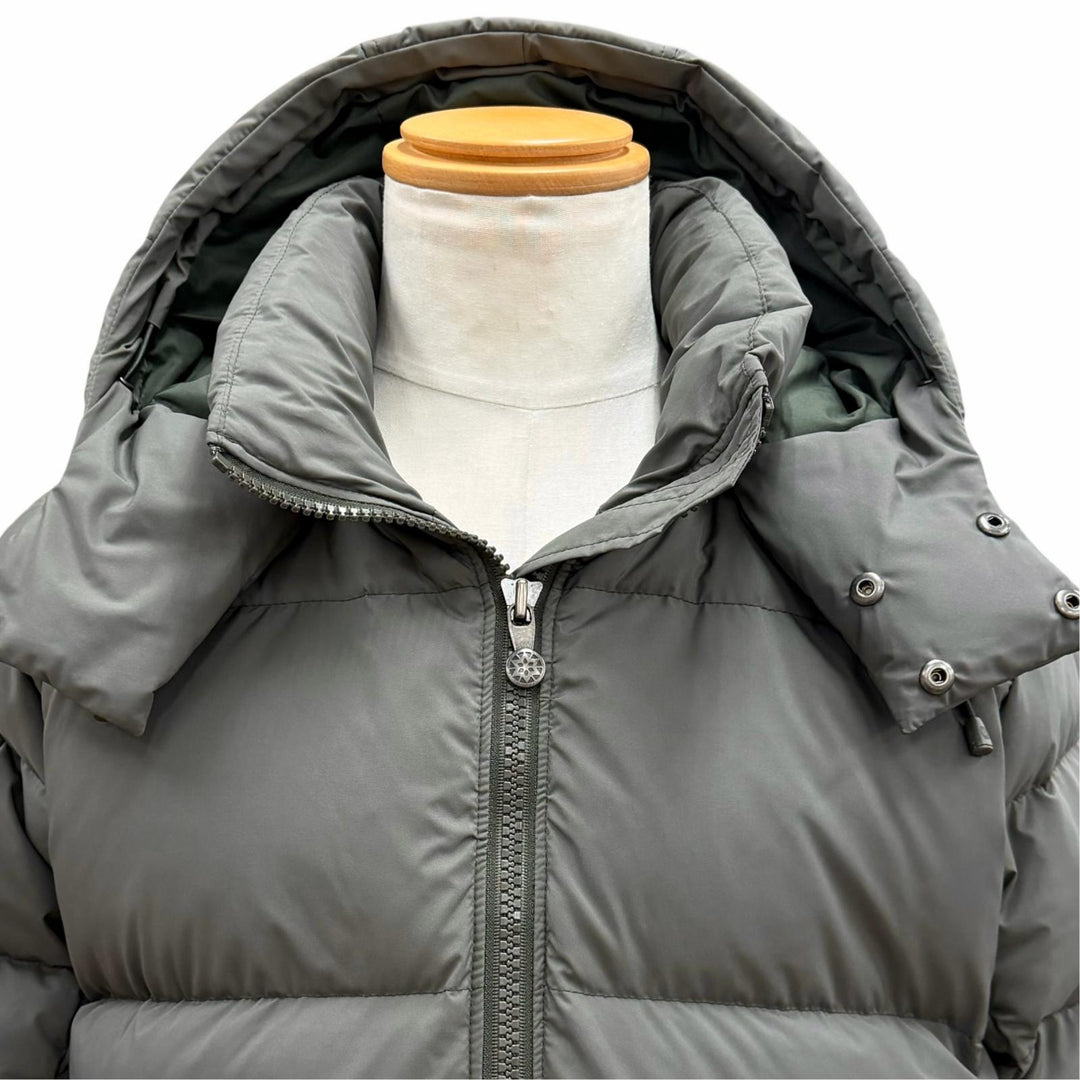 Pristine Pyrenex Down jacket IPARLA Hooded double zip jacket with logo patch L