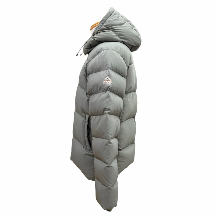 Pristine Pyrenex Down jacket IPARLA Hooded double zip jacket with logo patch L