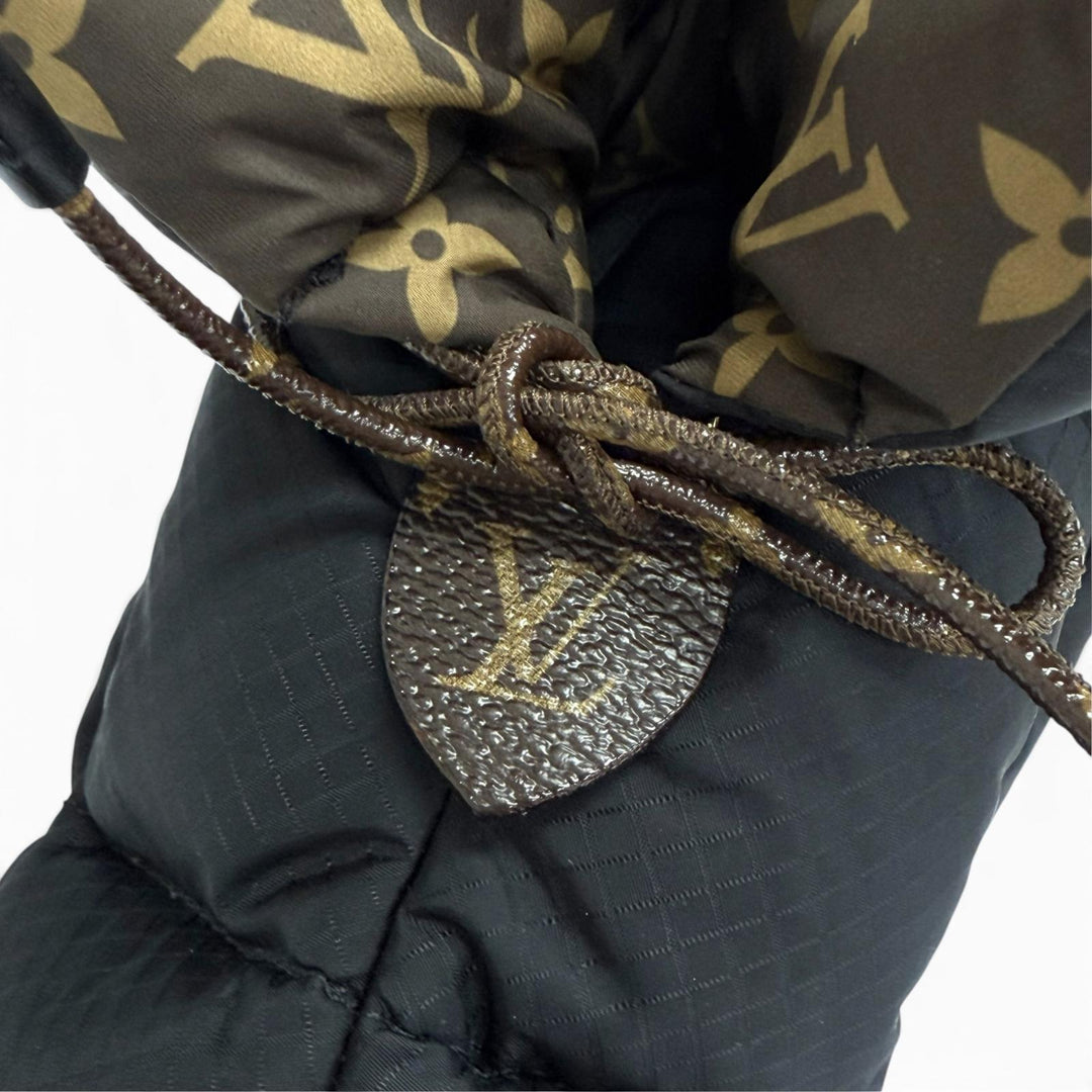 Excellent LOUIS VUITTON Ankle boots Monogram Snow Boots black 35 1A8T3F