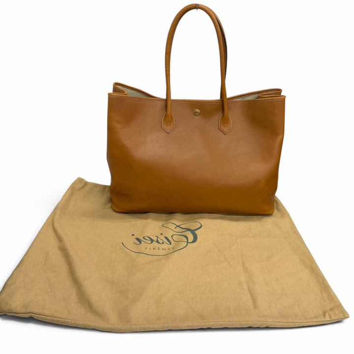 Great Cisei Tote Bag large Brown leather mens