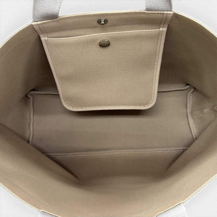 Excellent Herve Chapelier 705 Gold Plated Coated Canvas Square Tote Luxe line