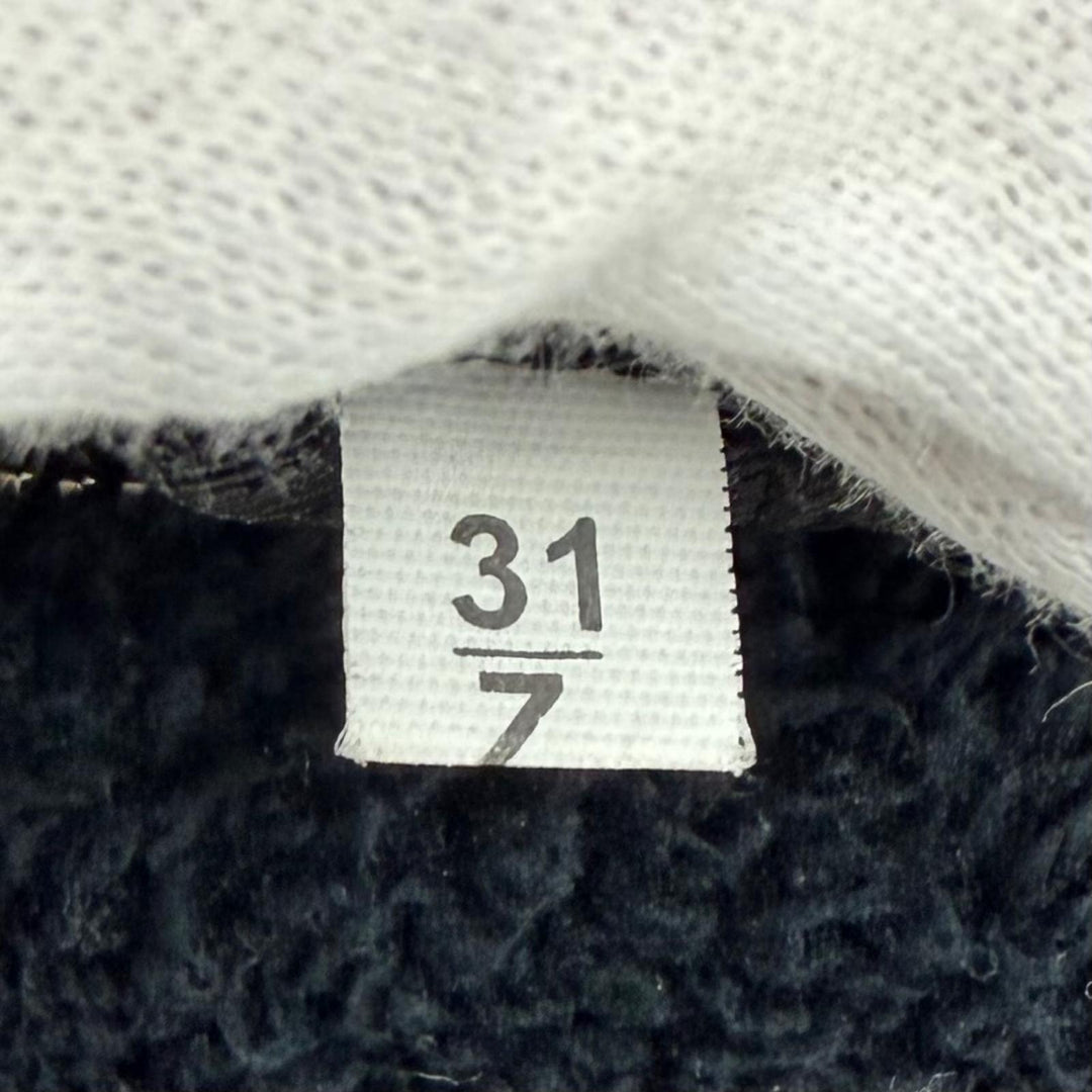 Excellent PRADA Handbag Terry Cloth Triangle Logo Pile Bag Navy Women 1NE043