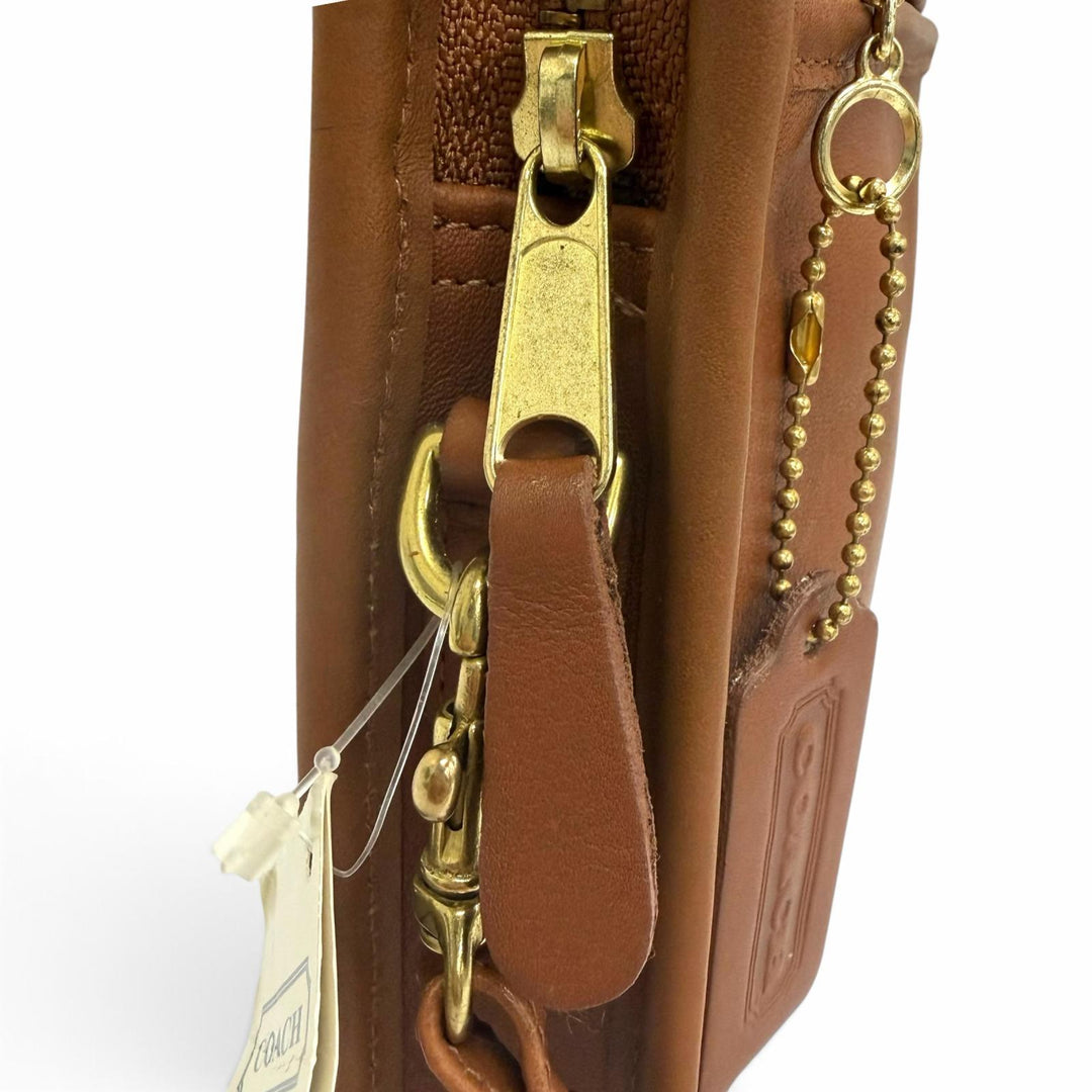 Pristine COACH Clutch bag old coach business bag Brown Glove leather