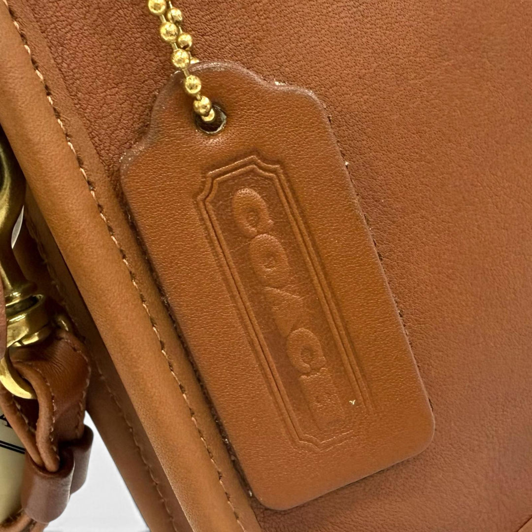 Pristine COACH Clutch bag old coach business bag Brown Glove leather