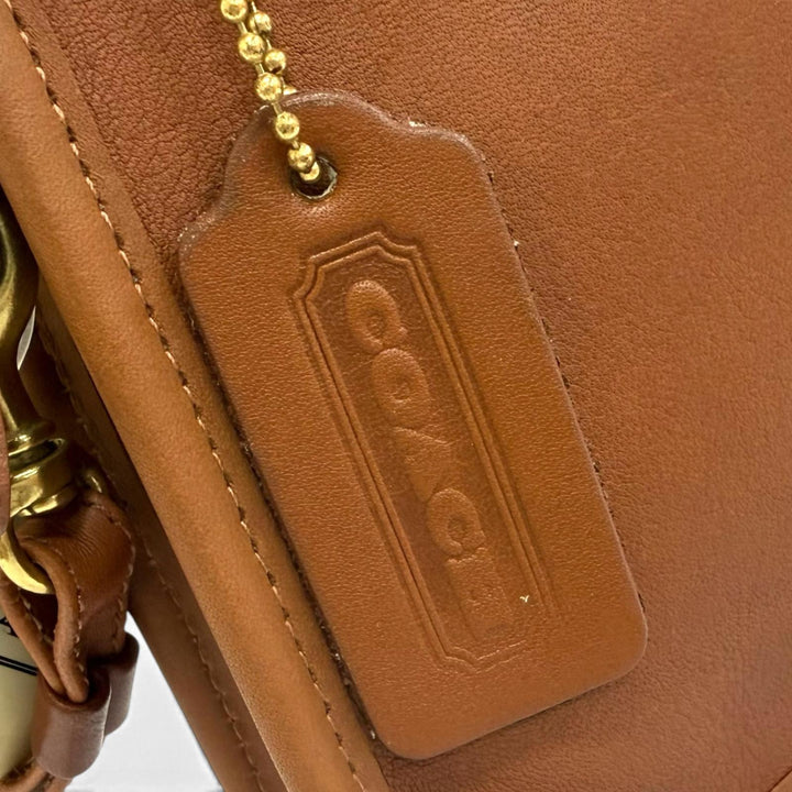 Pristine COACH Clutch bag old coach business bag Brown Glove leather