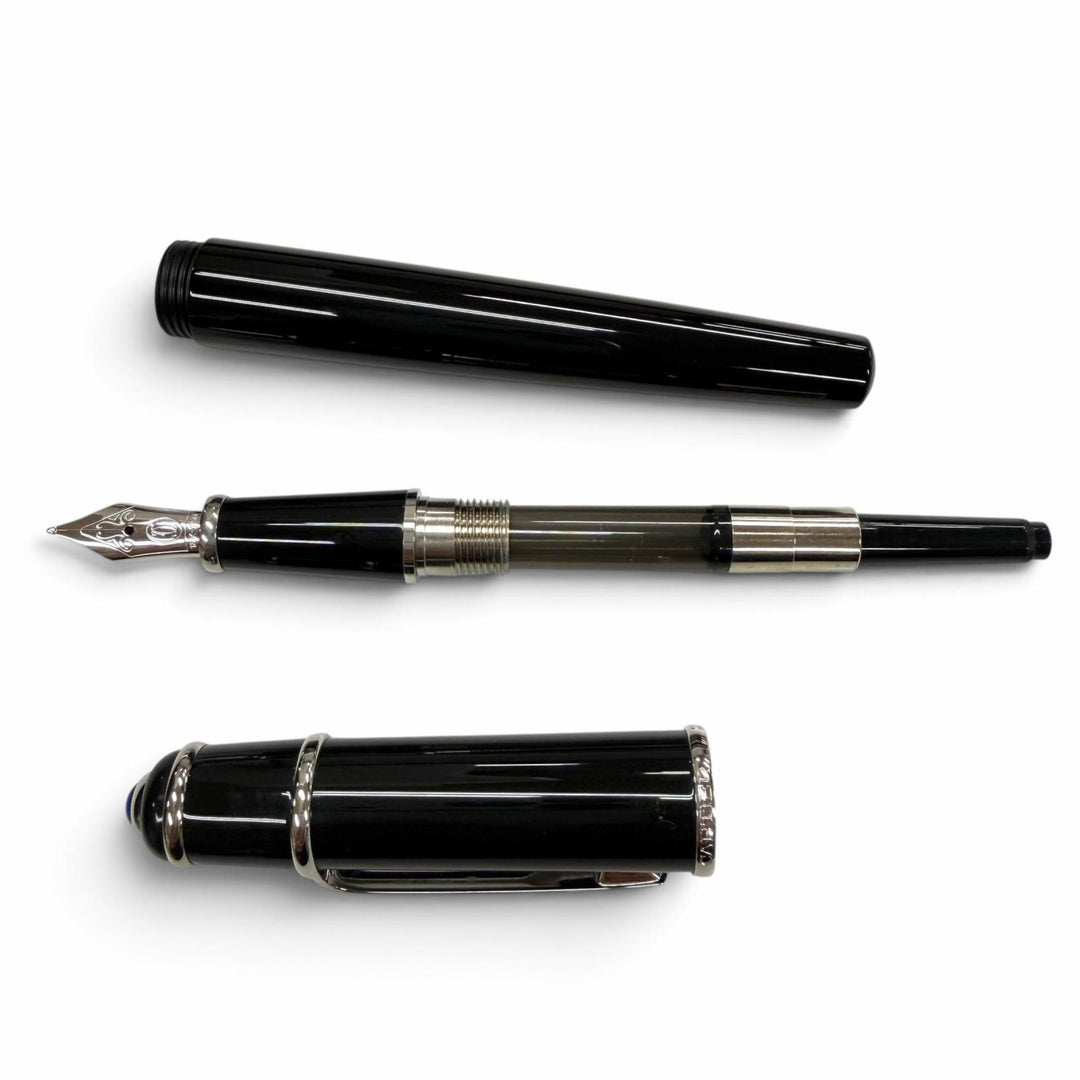Pristine Cartier fountain pen Diaboro de Cartier black 18K mens